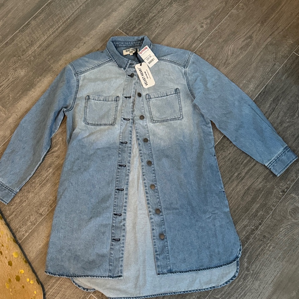 Velvet Heart Blue Denim Shirt